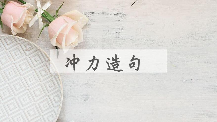 用冲力造句
