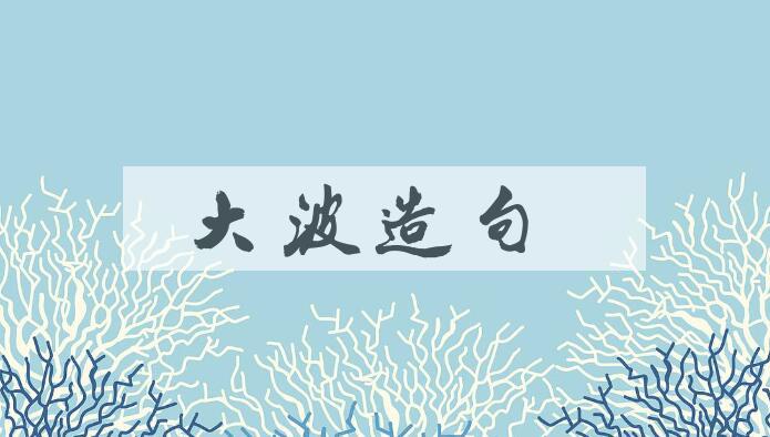 用大波造句