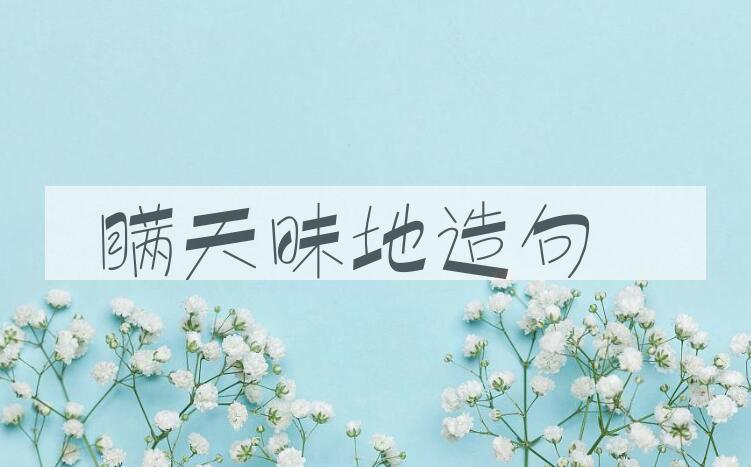 用瞒天昧地造句