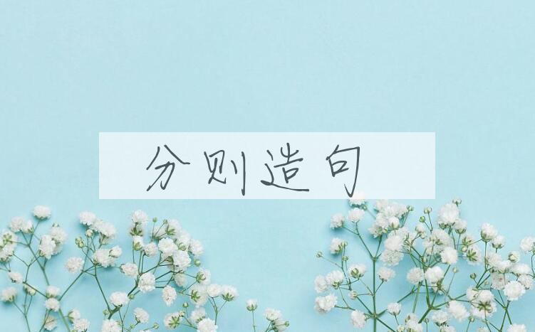 用分则造句