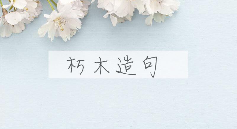 用朽木造句