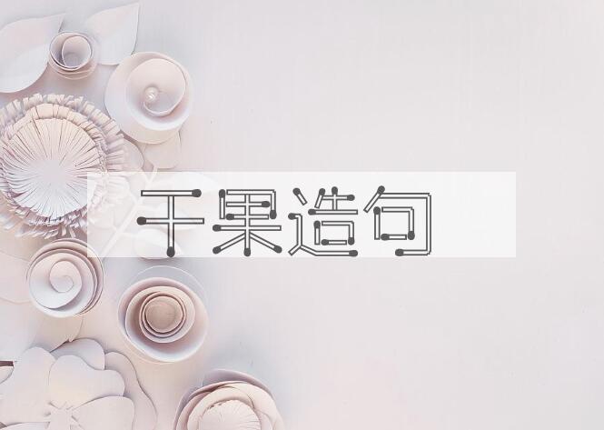 用干果造句
