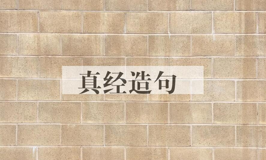 用真经造句