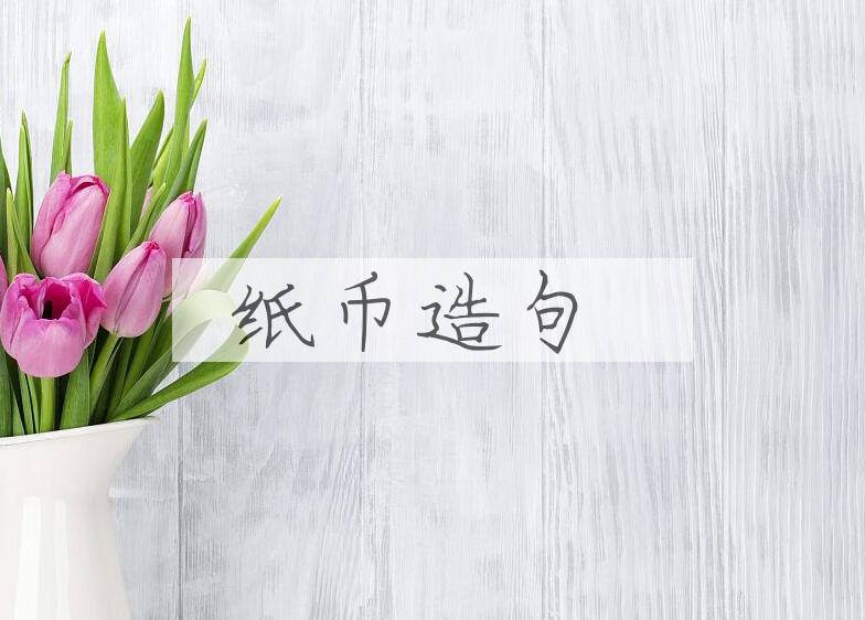用纸币造句