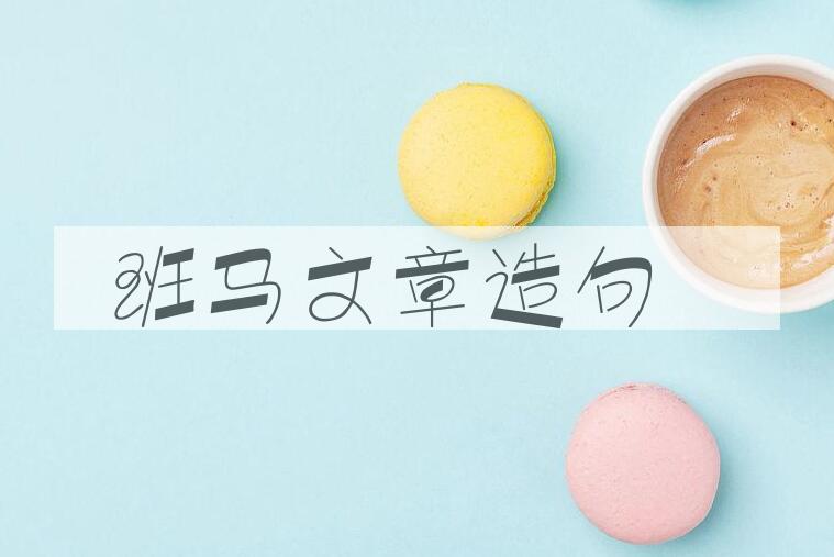 用班马文章造句