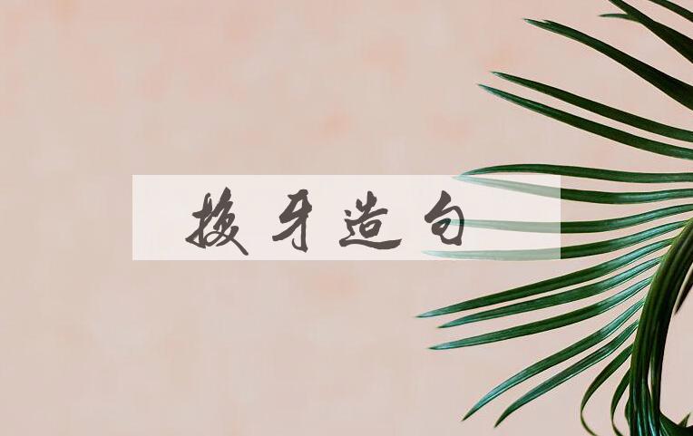 用换牙造句