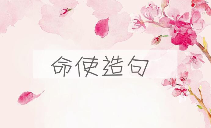 用命使造句