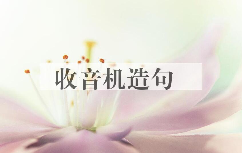 用收音机造句