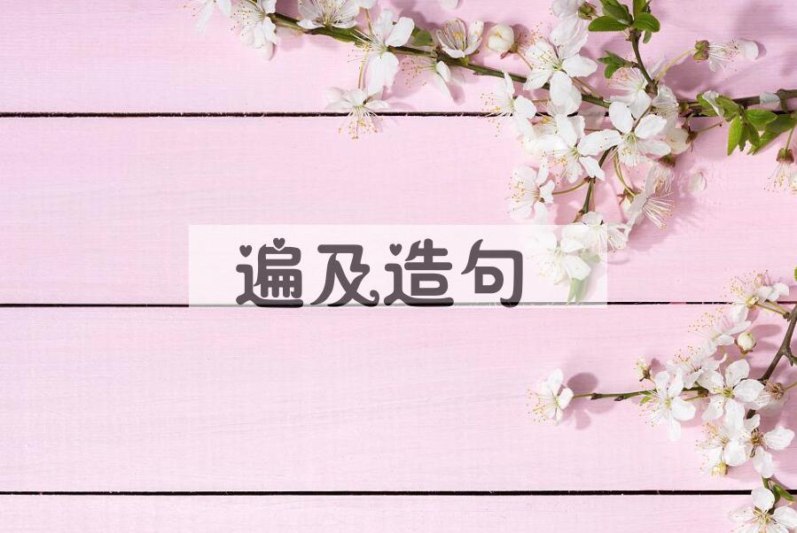 用遍及造句