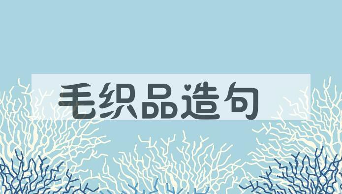 用毛织品造句