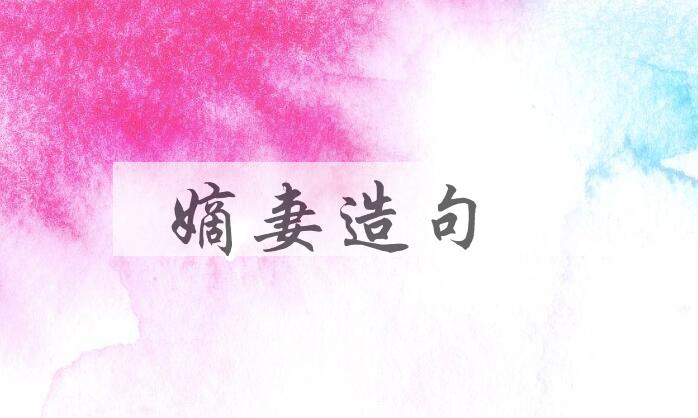 用嫡妻造句