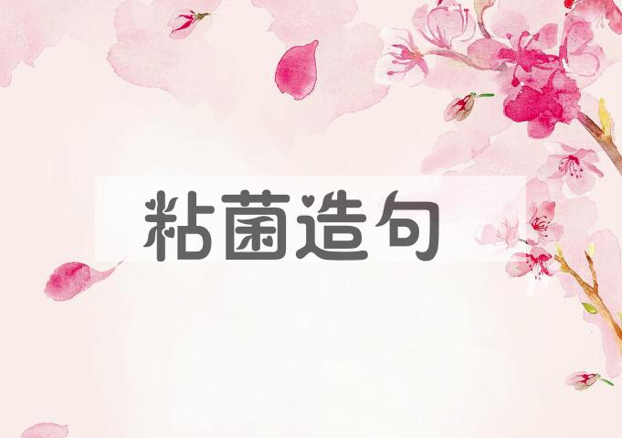 用粘菌造句