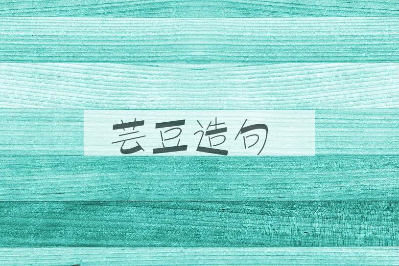 用芸豆造句
