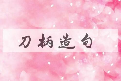 用刀柄造句
