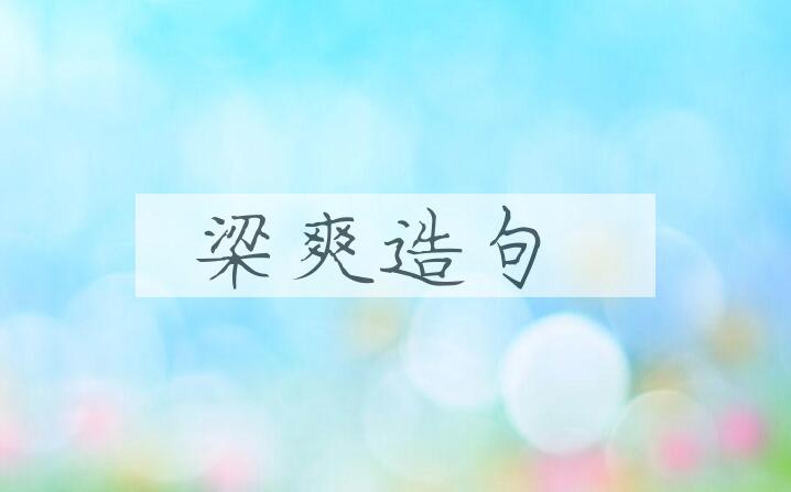 用梁爽造句