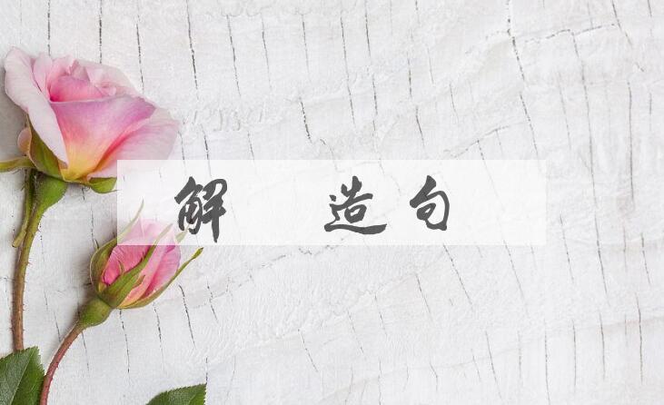 用解酲造句