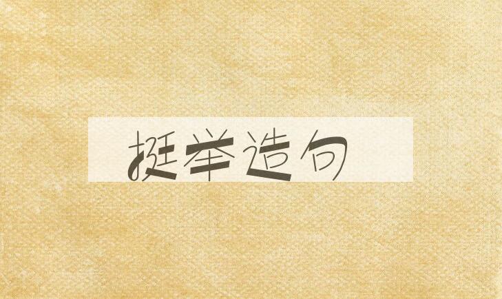 用挺举造句