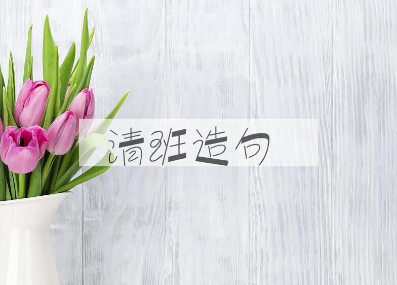 用清班造句