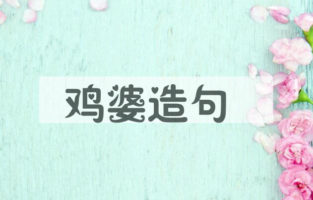 用鸡婆造句