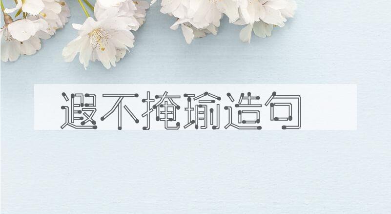 用遐不掩瑜造句