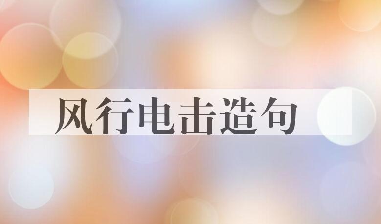 用风行电击造句