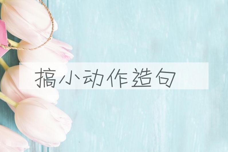 用搞小动作造句