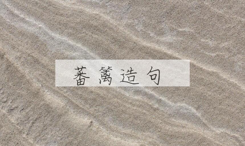 用蕃篱造句