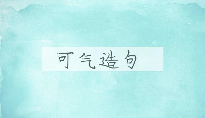 用可气造句