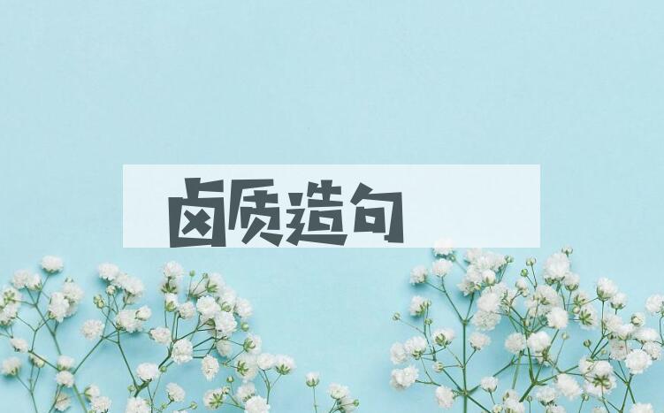 用卤质造句