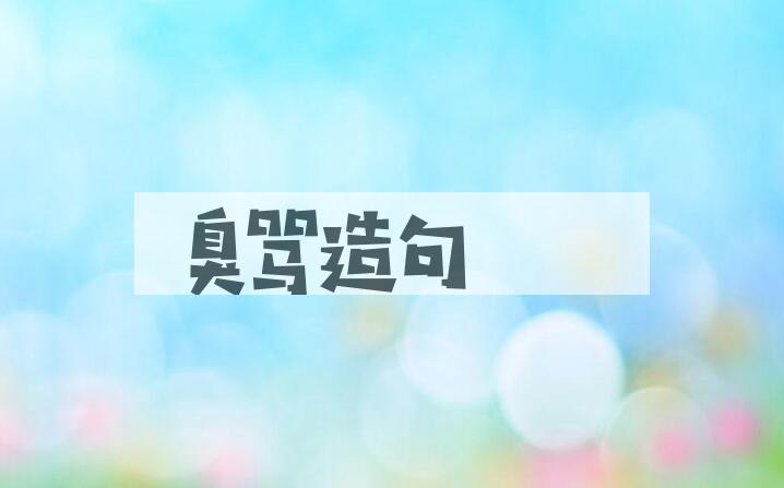 用臭骂造句