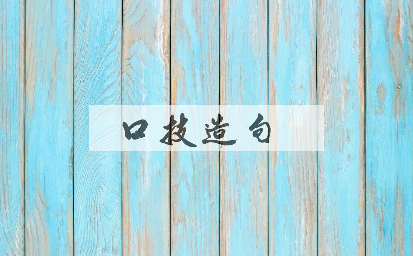 用口技造句
