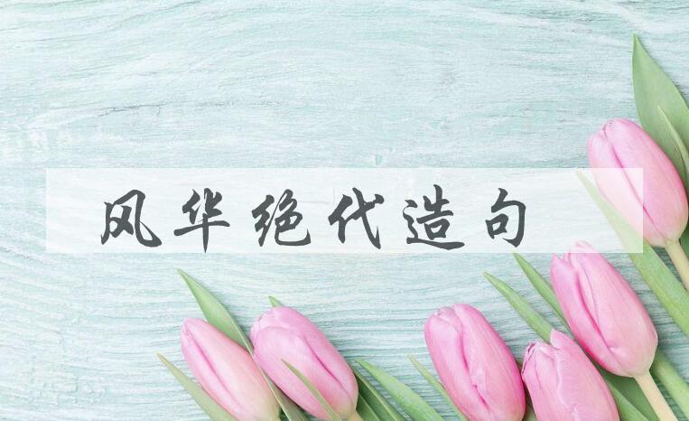 用风华绝代造句