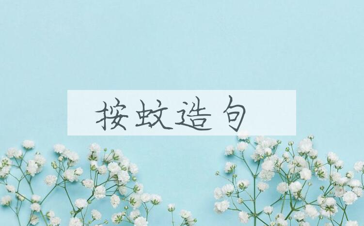 用按蚊造句
