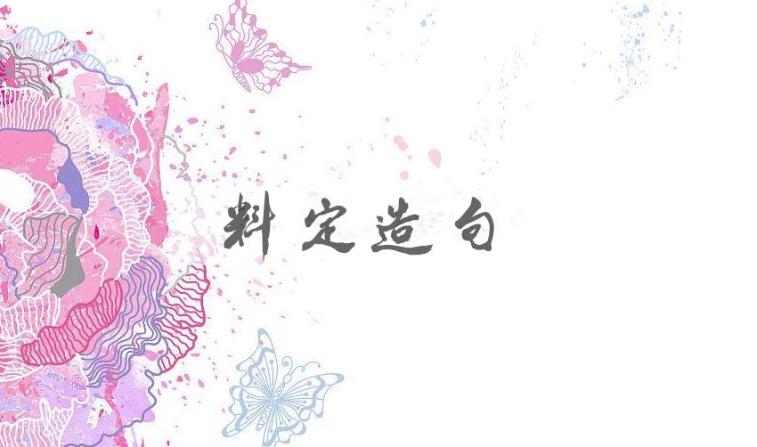 用料定造句