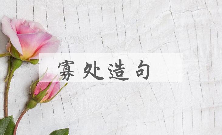 用寡处造句