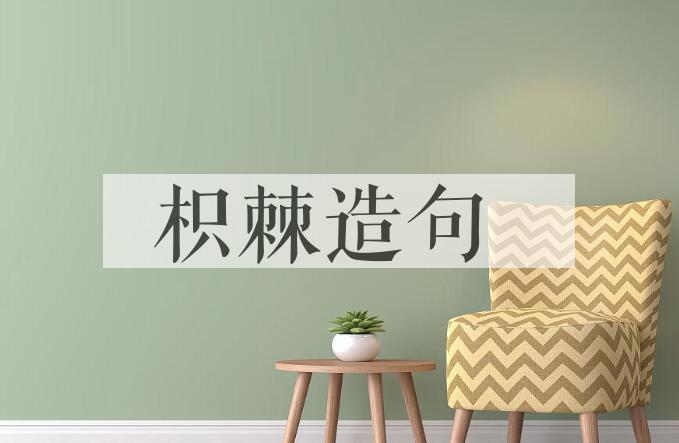 用枳棘造句