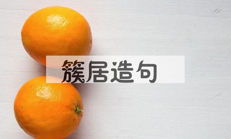 用簇居造句
