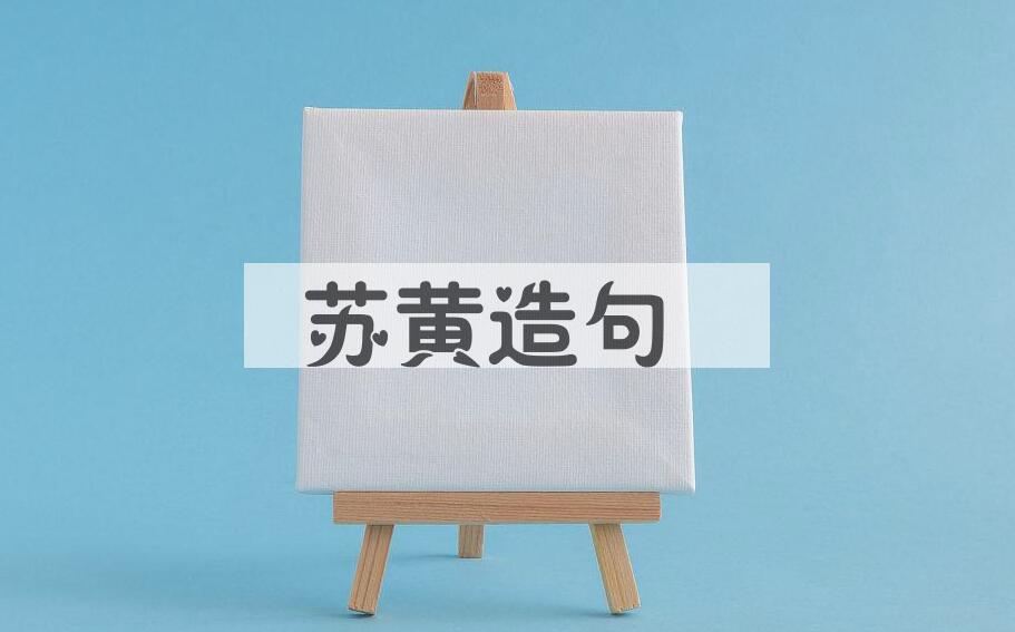 用苏黄造句