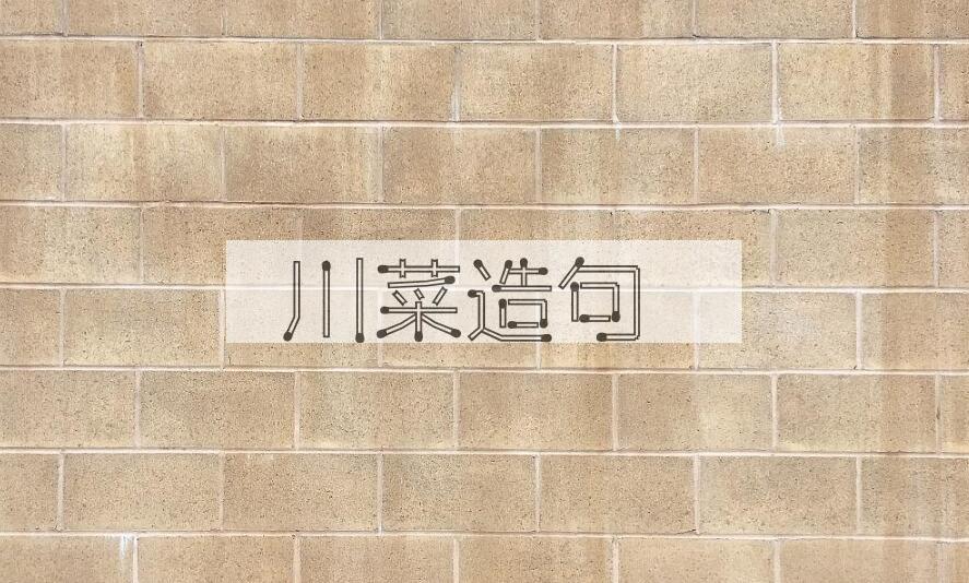 用川菜造句