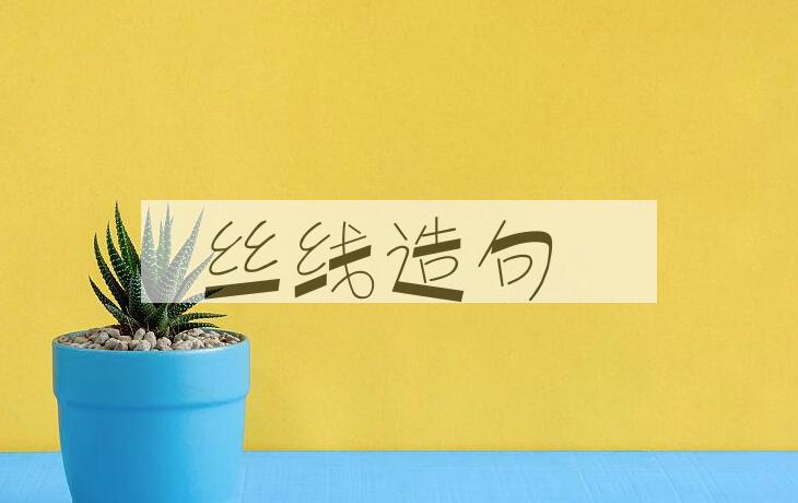 用丝线造句