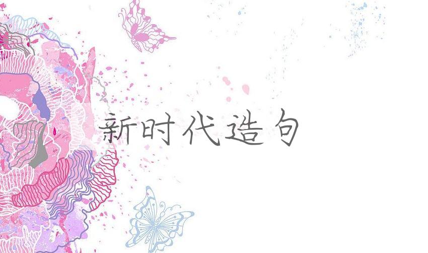 用新时代造句