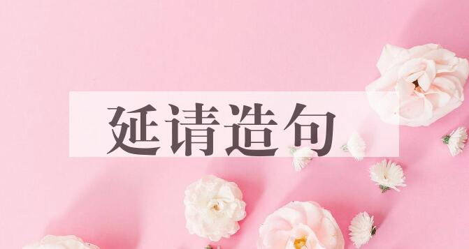 用延请造句