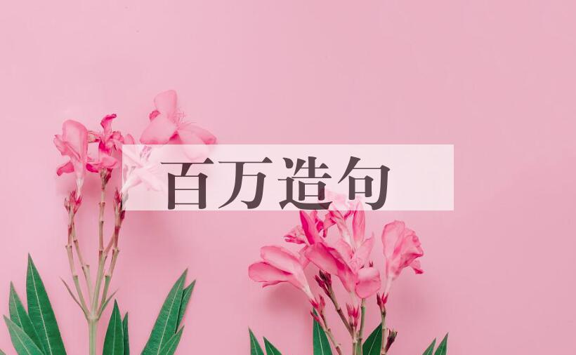 用百万造句