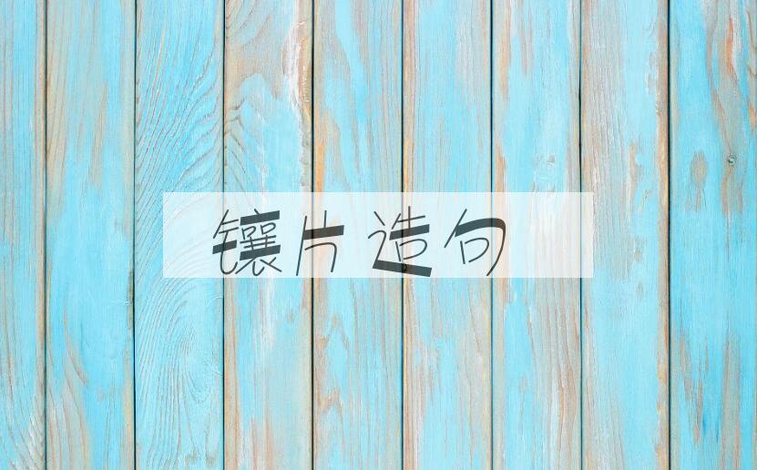 用镶片造句