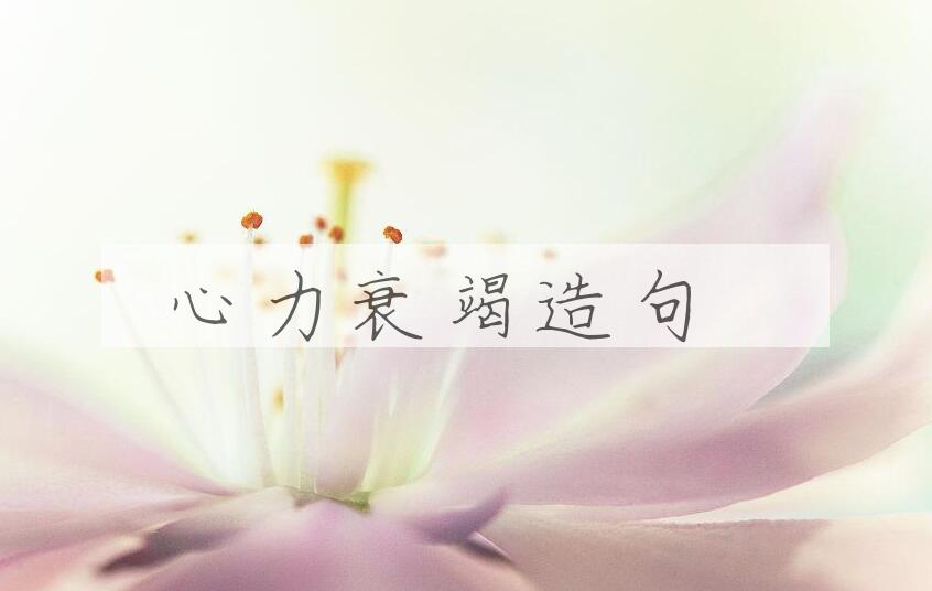 用心力衰竭造句