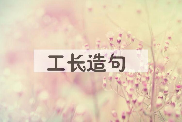 用工长造句
