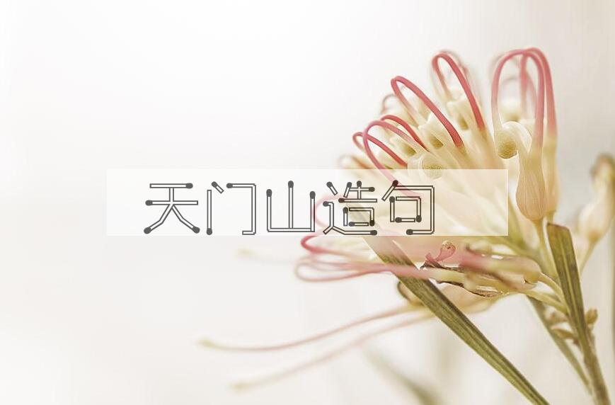 用天门山造句