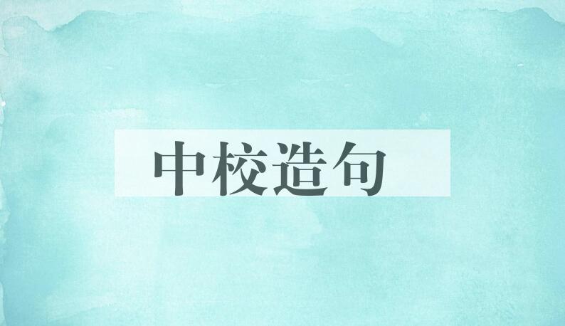 用中校造句
