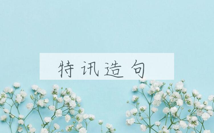 用特讯造句