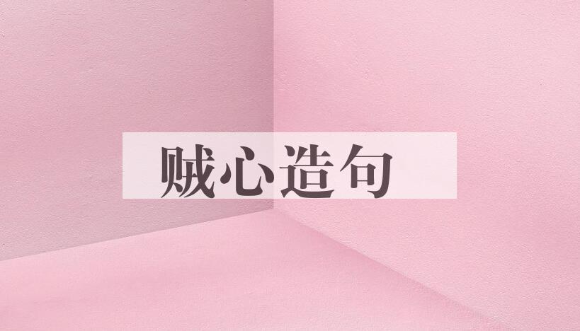 用贼心造句